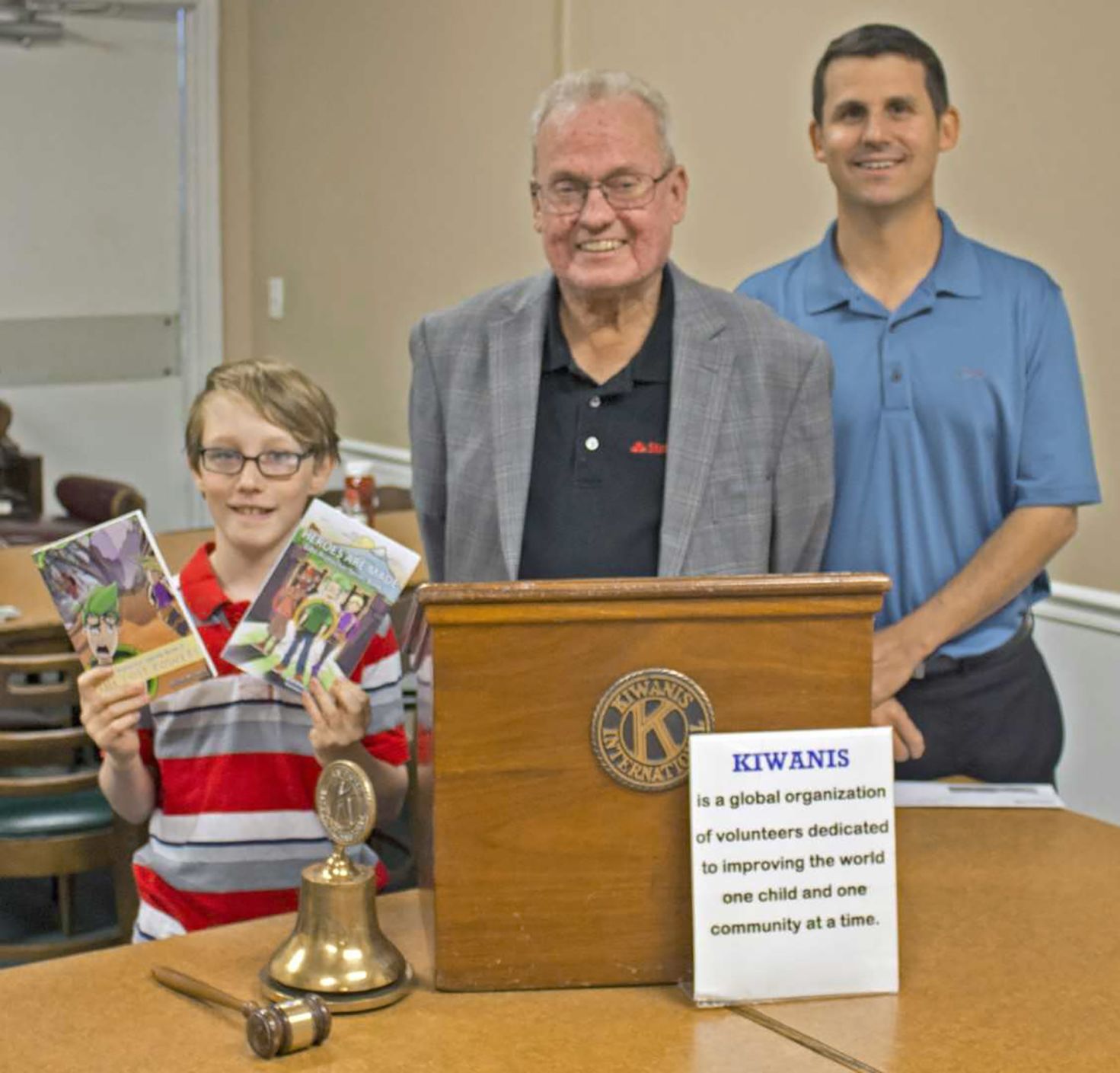 Young author speaks to Fort Oglethorpe Kiwanis Club